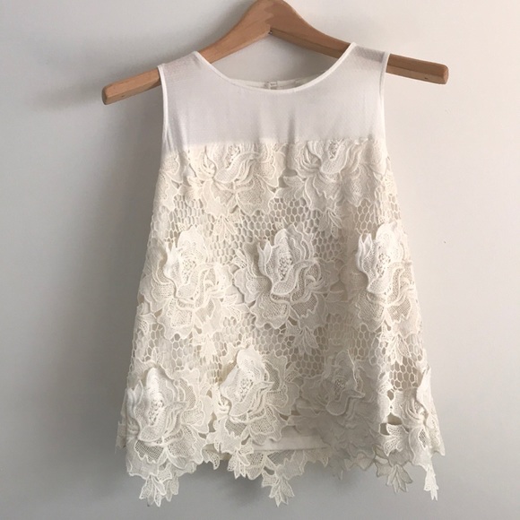 Anthropologie Tops - Anthropologie Greylin small crochet tank top